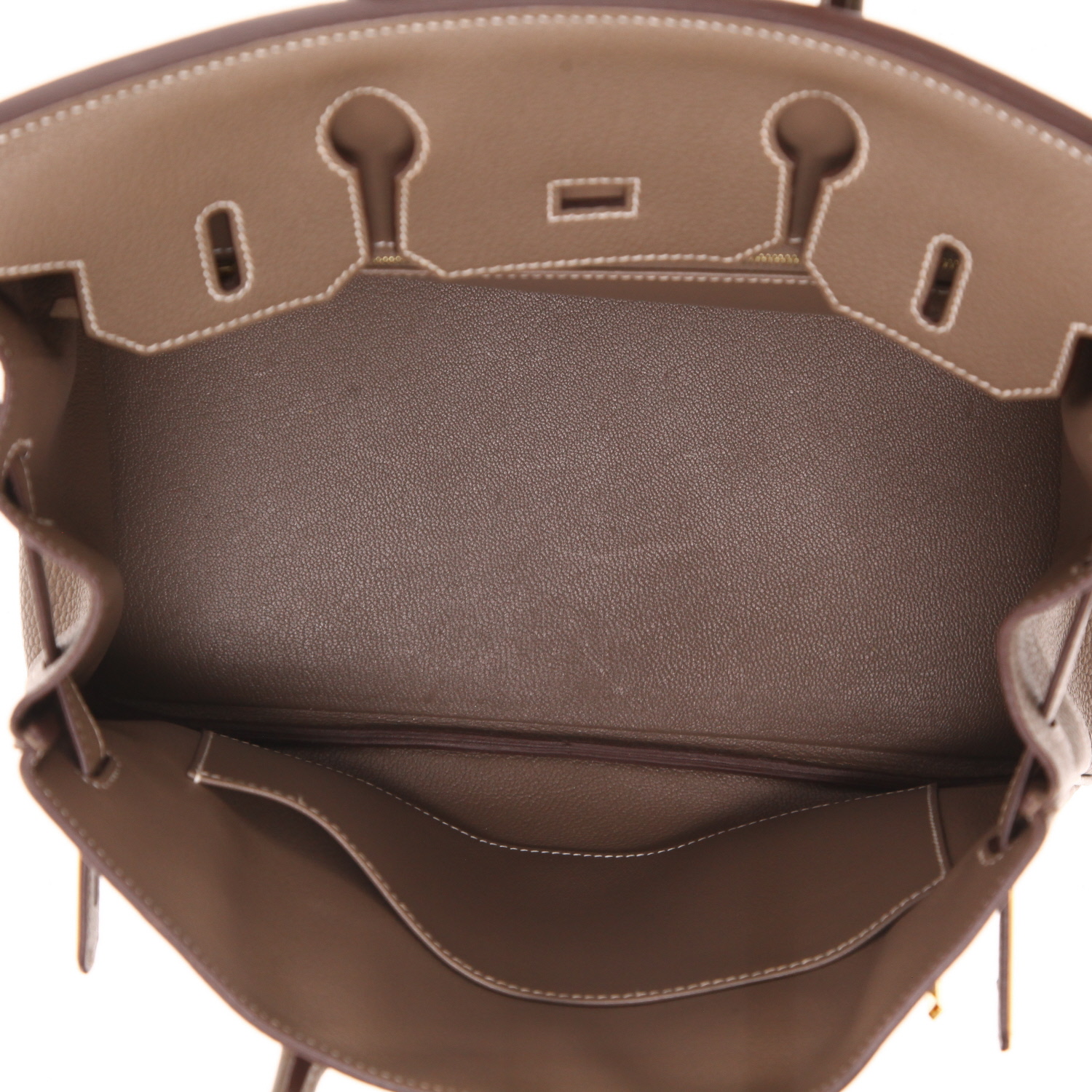 Sac à main Hermès  Birkin 30 cm en cuir togo étoupe - Detail D3