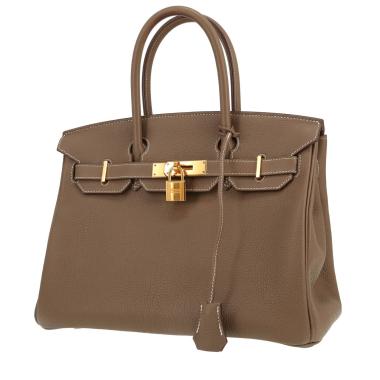 Borsa Hermès  Birkin 30 cm in pelle togo etoupe