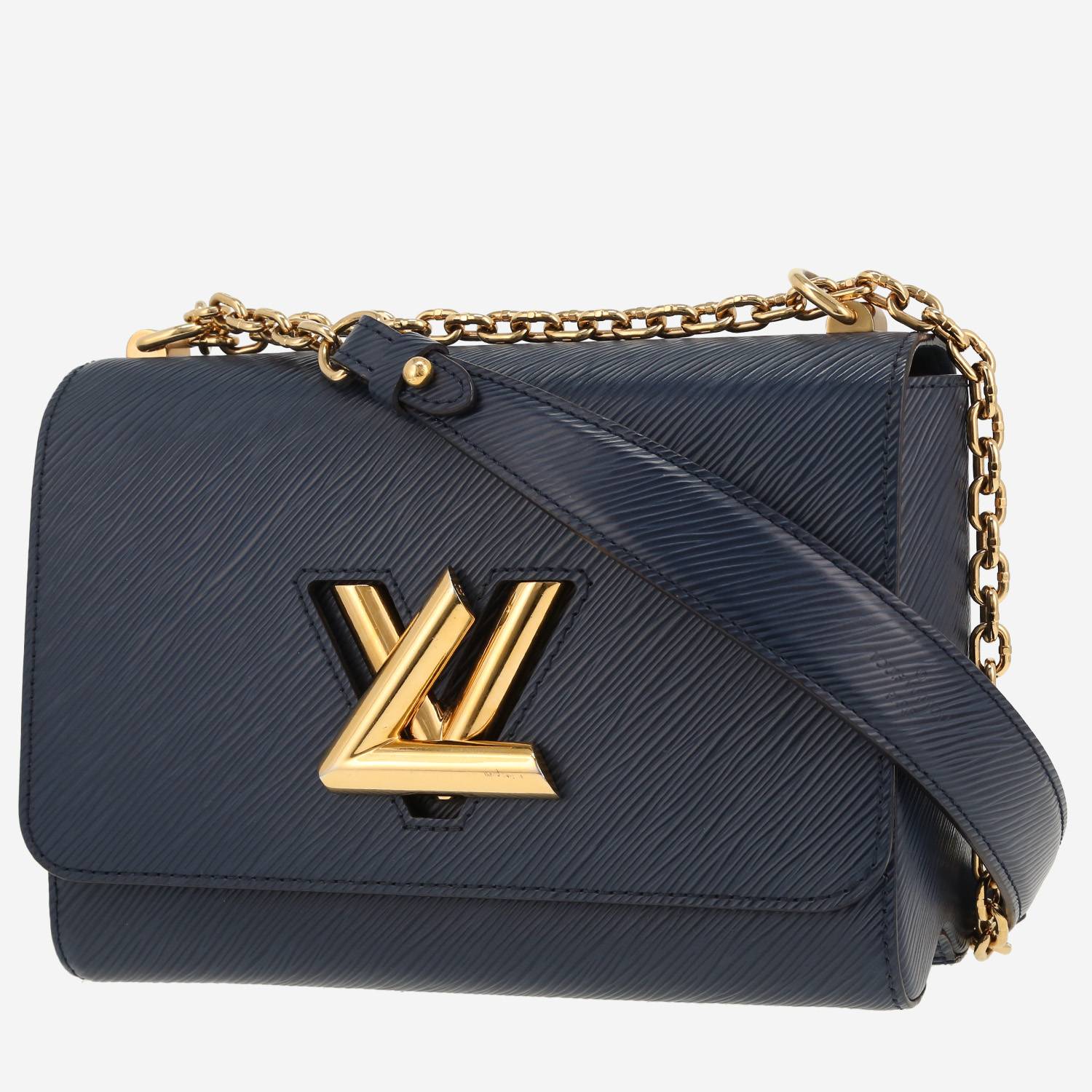 Borsa a tracolla Louis Vuitton  Twist in pelle Epi blu marino