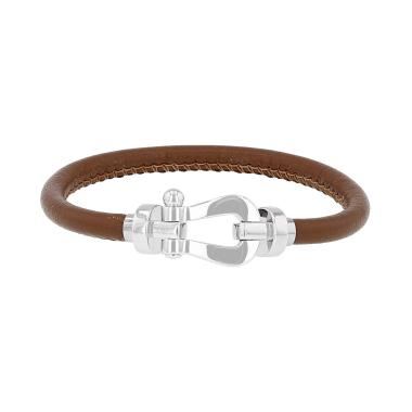 Fred Force 10 large model bracelet in white gold