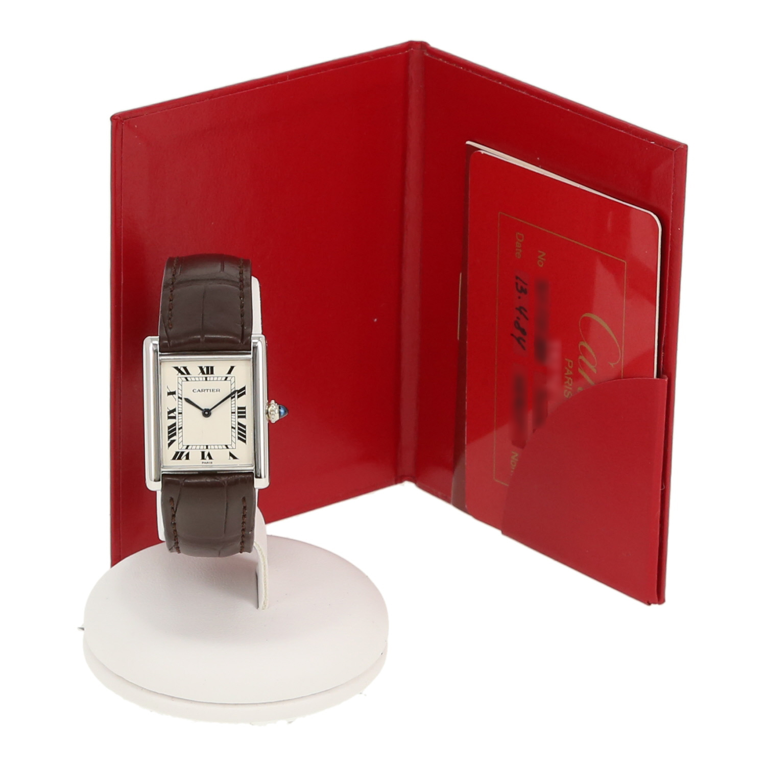 Orologio Cartier Tank in oro bianco Circa 1984