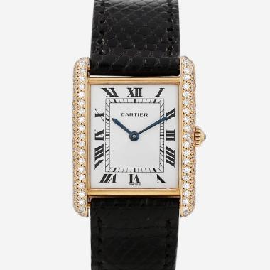 Montre Cartier Tank en or jaune Vers 1970
