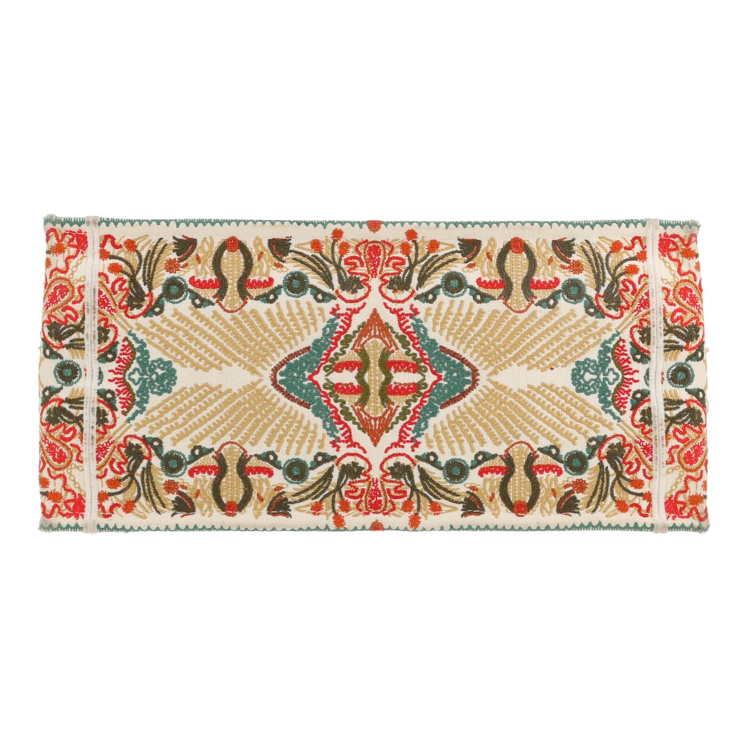 Sac cabas Dior  Book Tote en toile verte, blanche et rouge - Detail D1