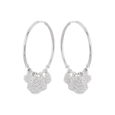 Dior Coeurs Légers hoop earrings in white gold and diamonds