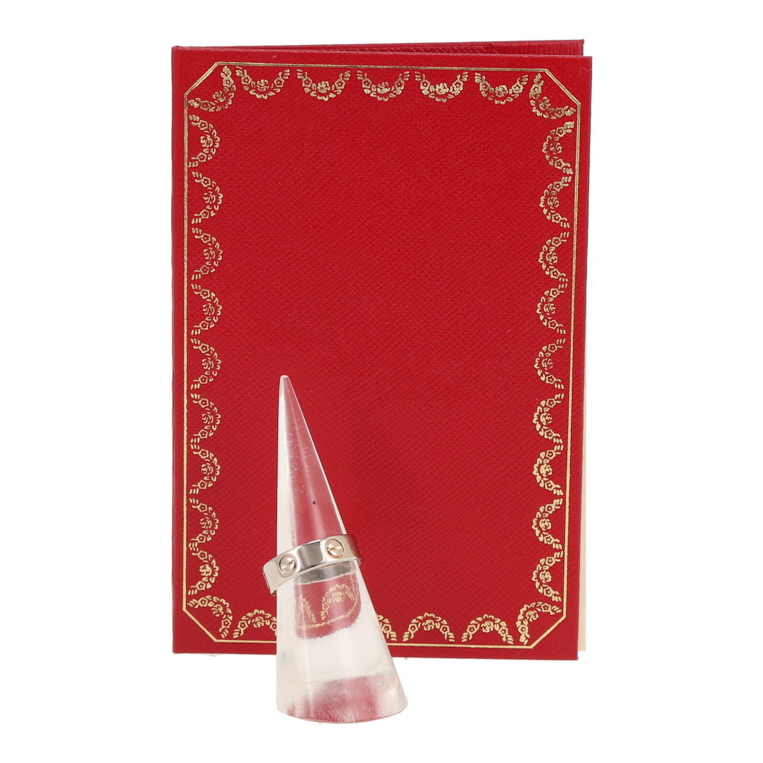 Sortija Cartier Love de oro blanco - Detail D2