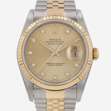 Montre Rolex Datejust en or et acier Ref: Rolex - 16233  Vers 1993