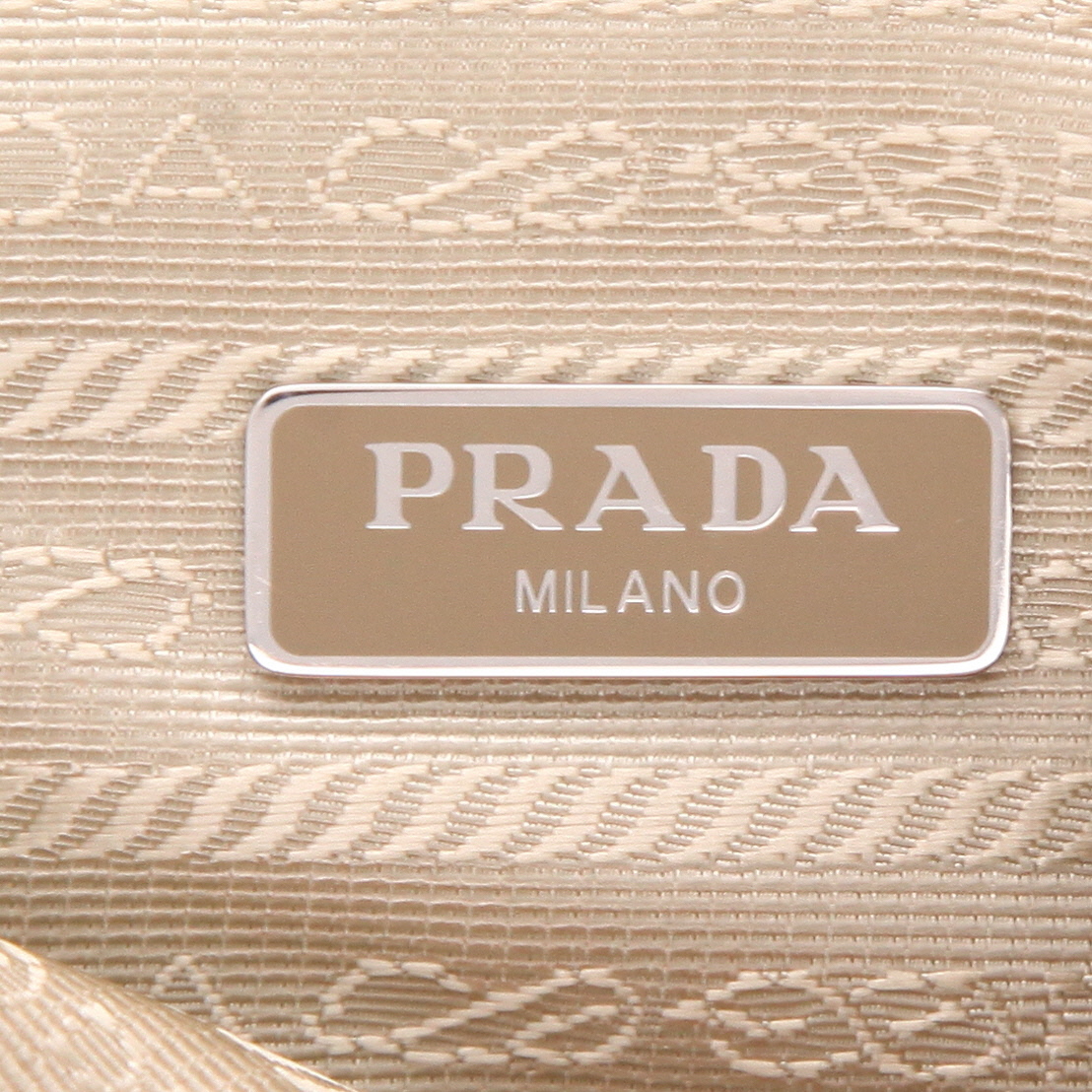 Borsa a tracolla Prada, riedizione del 2005 in tela beige - Detail D2