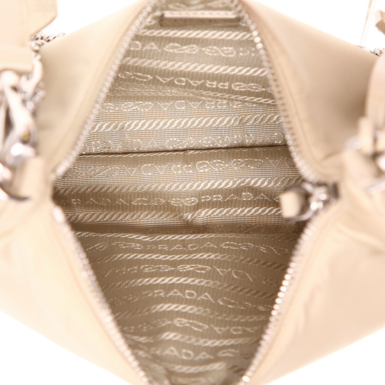 Borsa a tracolla Prada, riedizione del 2005 in tela beige - Detail D3