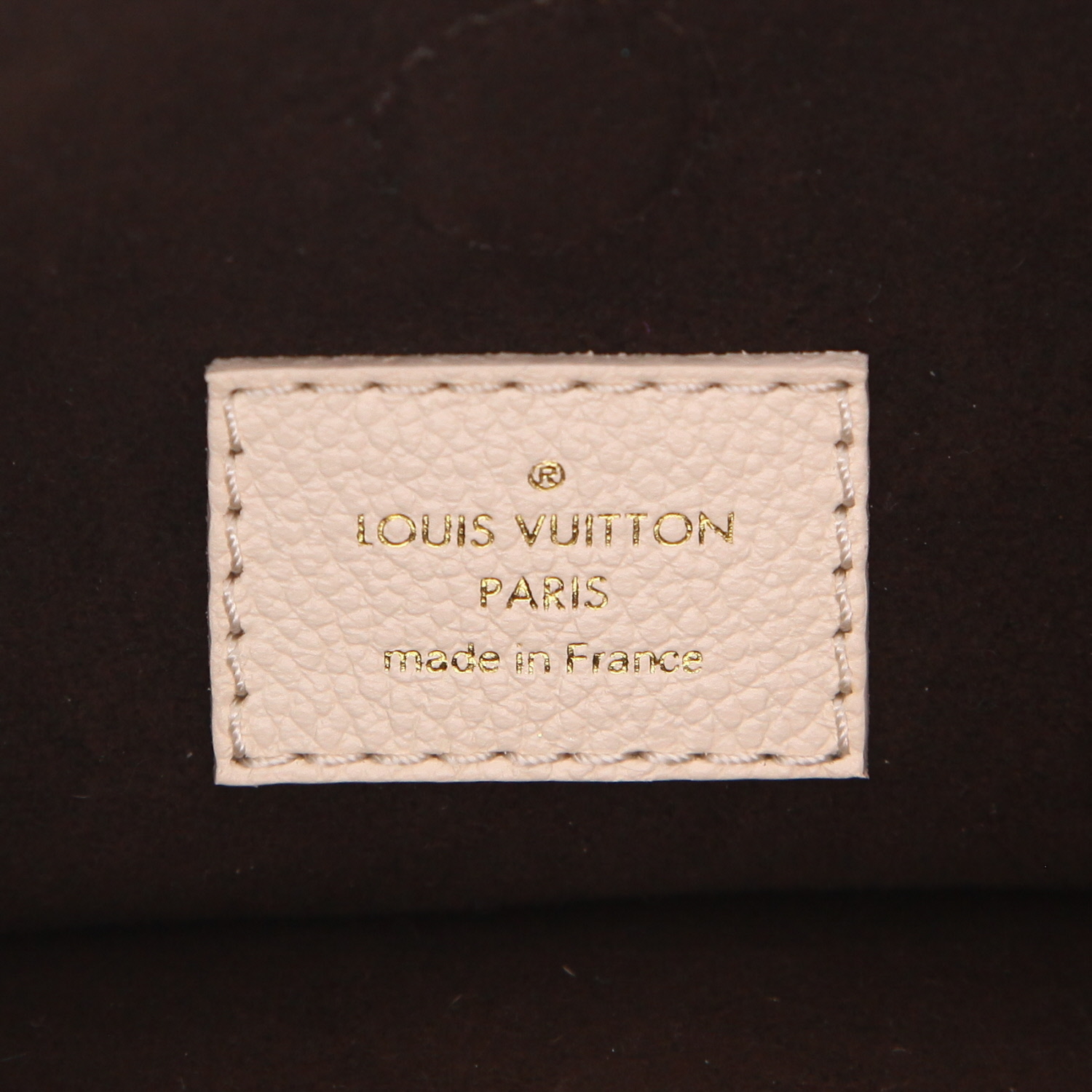 Bolso de mano Louis Vuitton  Vendome BB en cuero beige y marrón y lona Monogram marrón - Detail D2