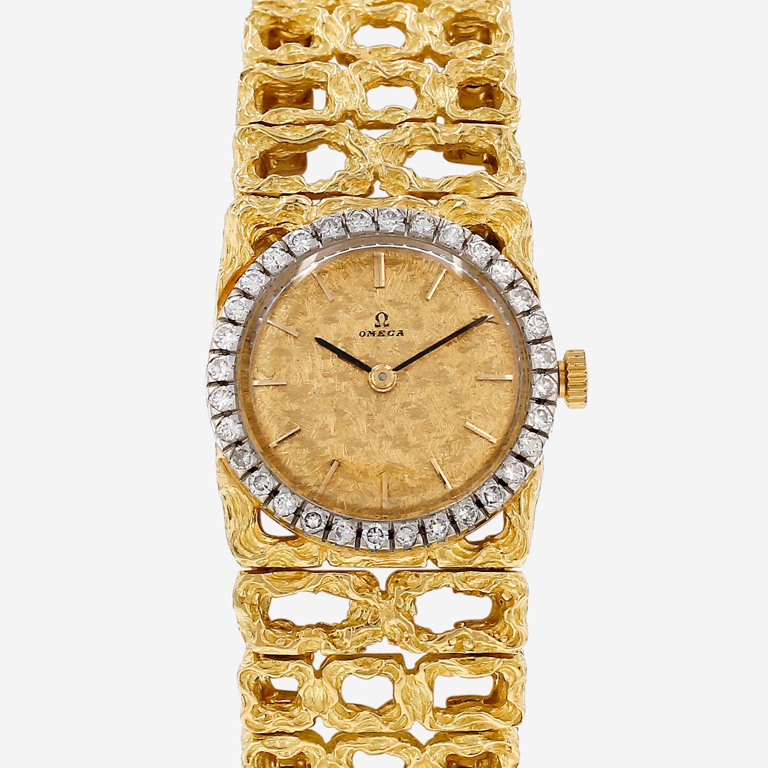 Reloj Omega Vintage de oro amarillo Circa 1950