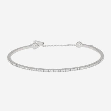 Bracelet Messika Skinny en or blanc et diamants
