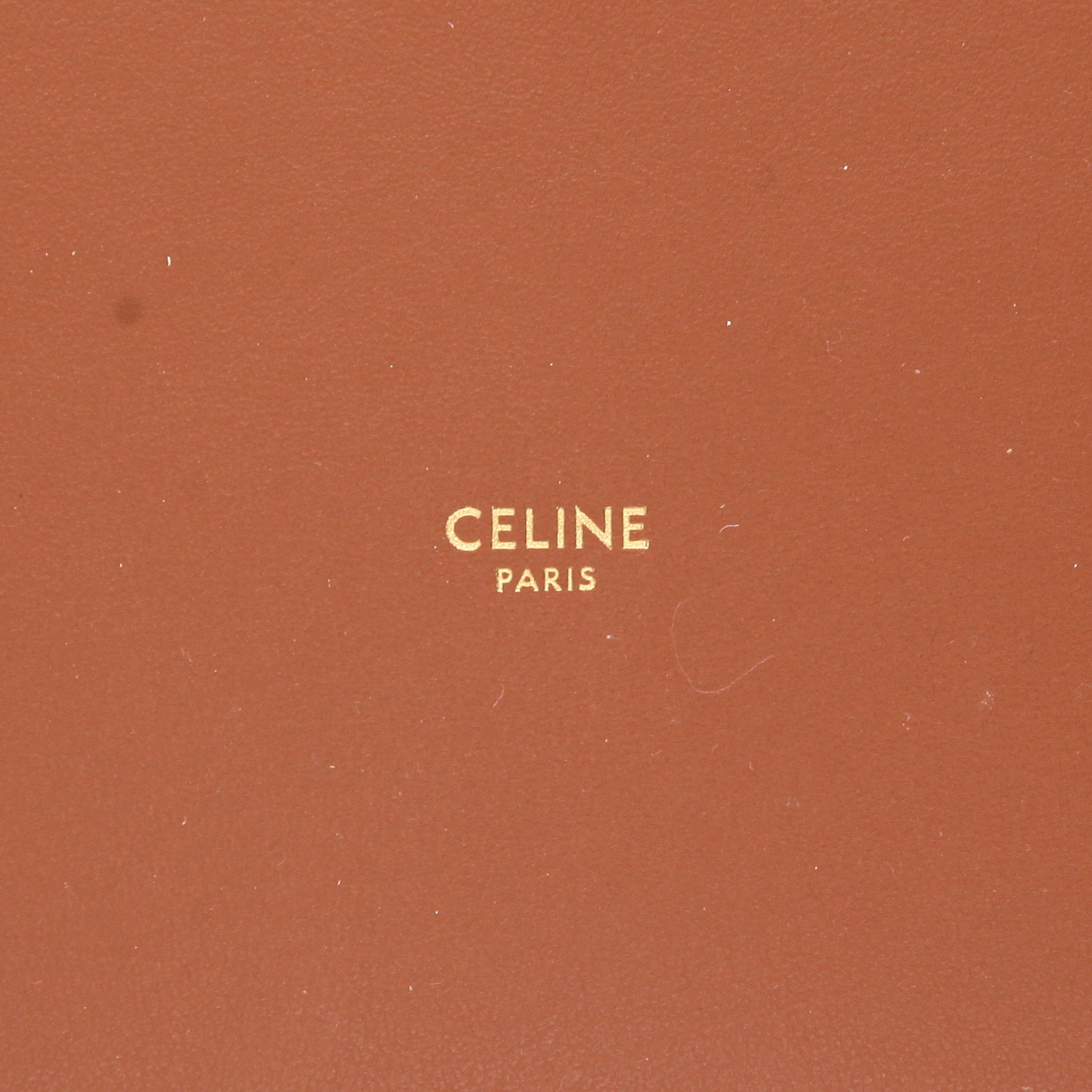 Celine  Seau 16 handbag  in brown leather - Detail D2
