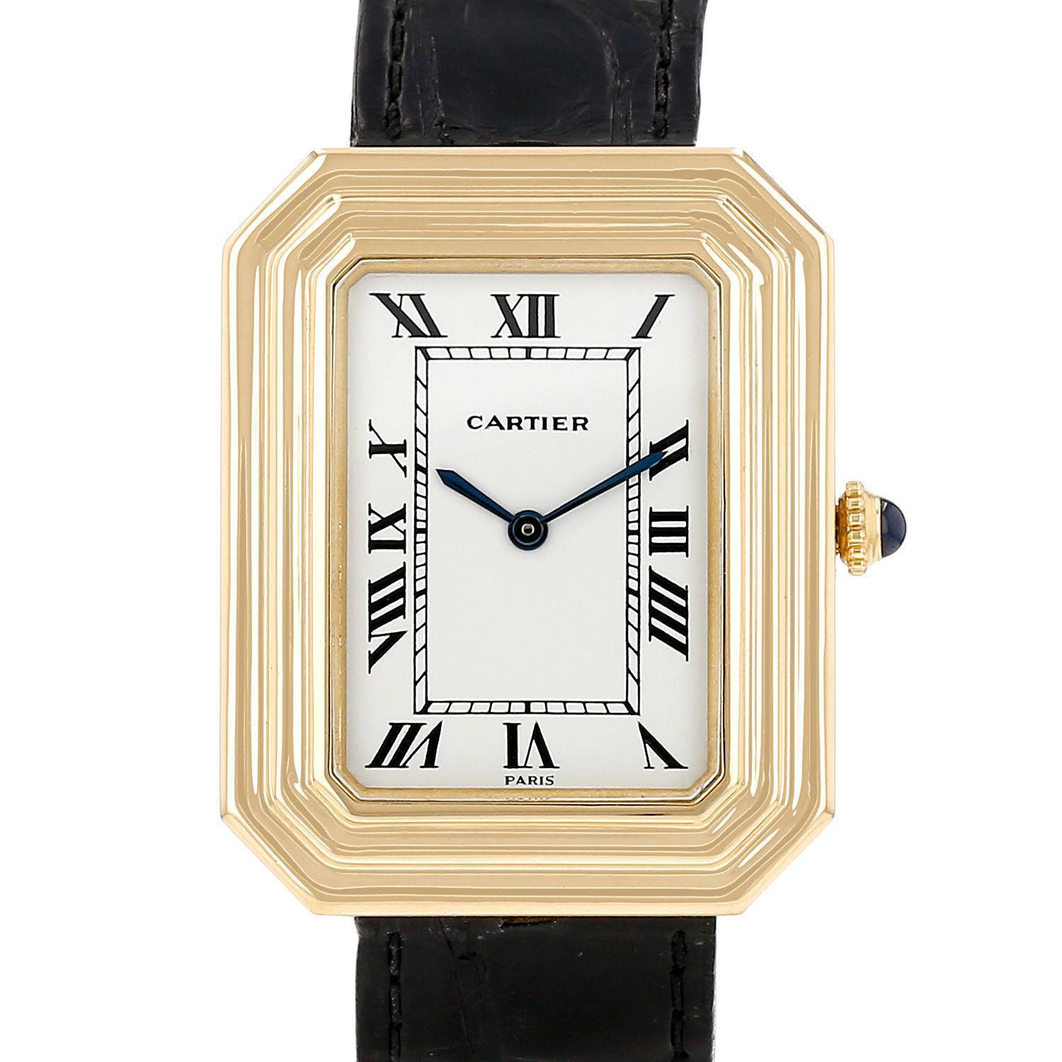 Montre Cartier Cristallor Jumbo en or jaune Ref: Cartier - 78096 Vers Montre Cartier Cristallor Jumbo en or jaune Ref: Cartier - 78096 Vers