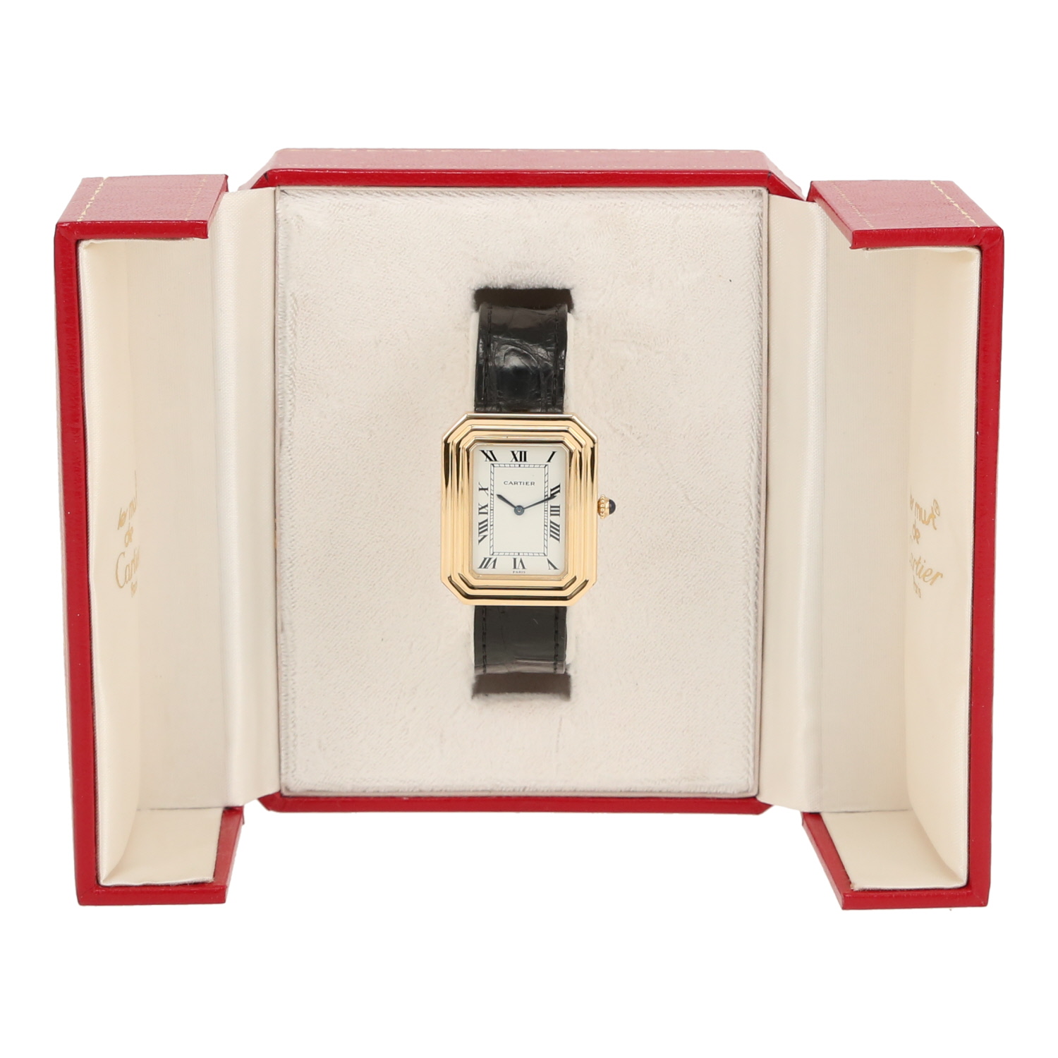 Montre Cartier Cristallor Jumbo en or jaune Ref: Cartier - 78096  Vers 1970