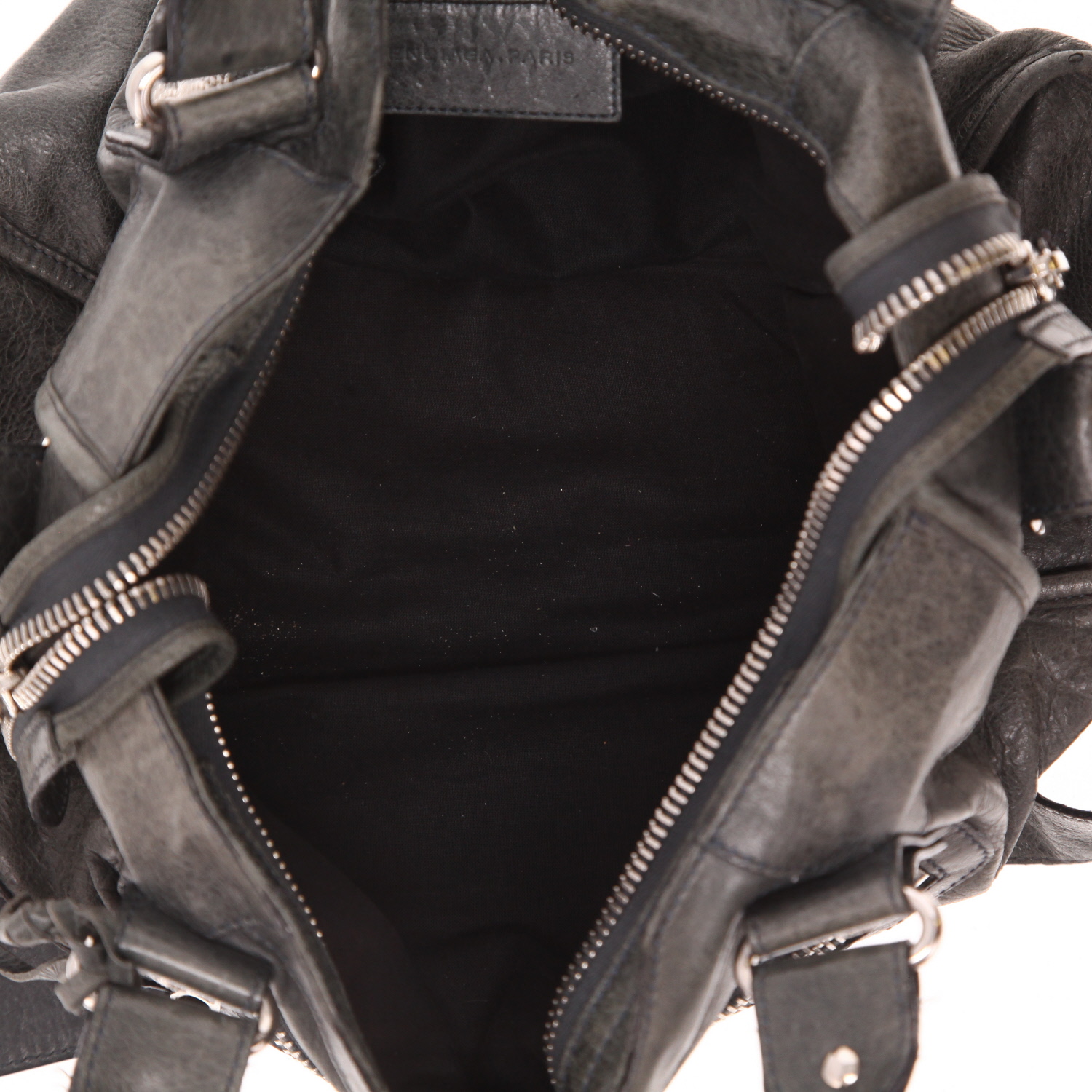 Borsa Balenciaga  City in pelle grigia - Detail D3