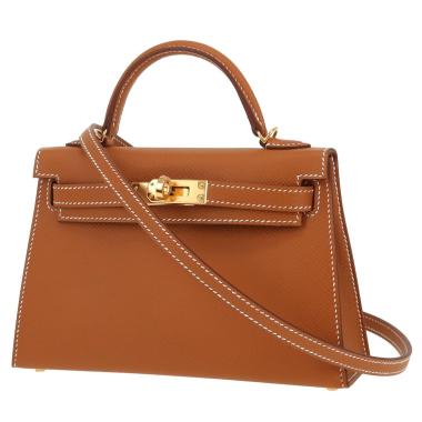 Borsa Hermès  Kelly 20 cm in pelle Epsom gold