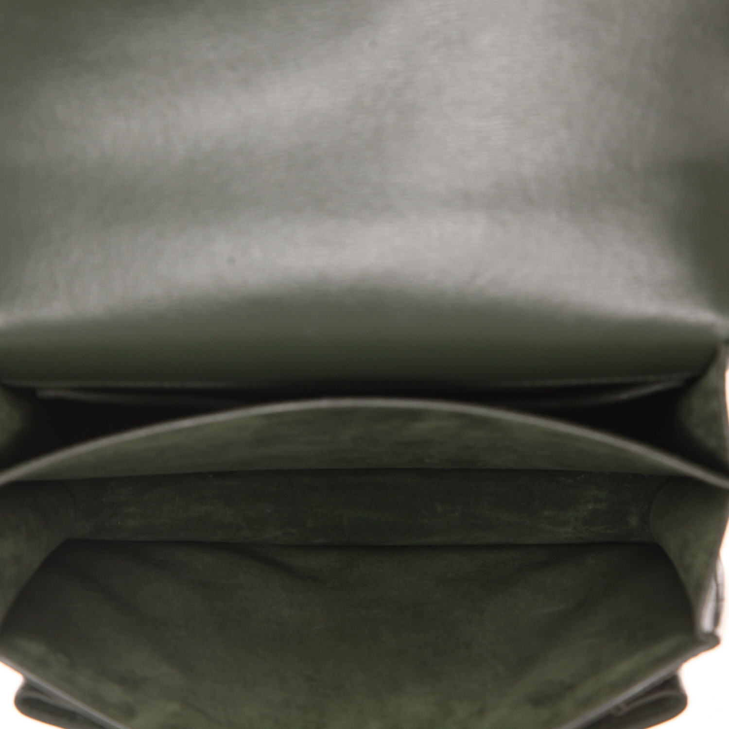 Bolso bandolera Saint Laurent  Sunset en cuero verde - Detail D3