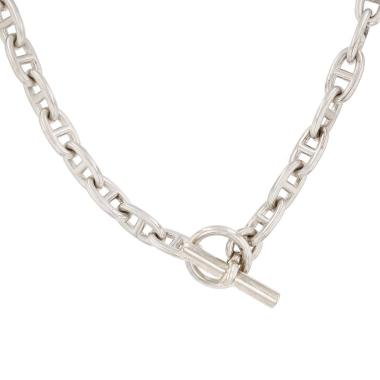 Collier Hermès Chaîne d'Ancre grand modèle en argent