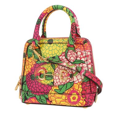 Gucci   handbag  in pink, yellow and green leather