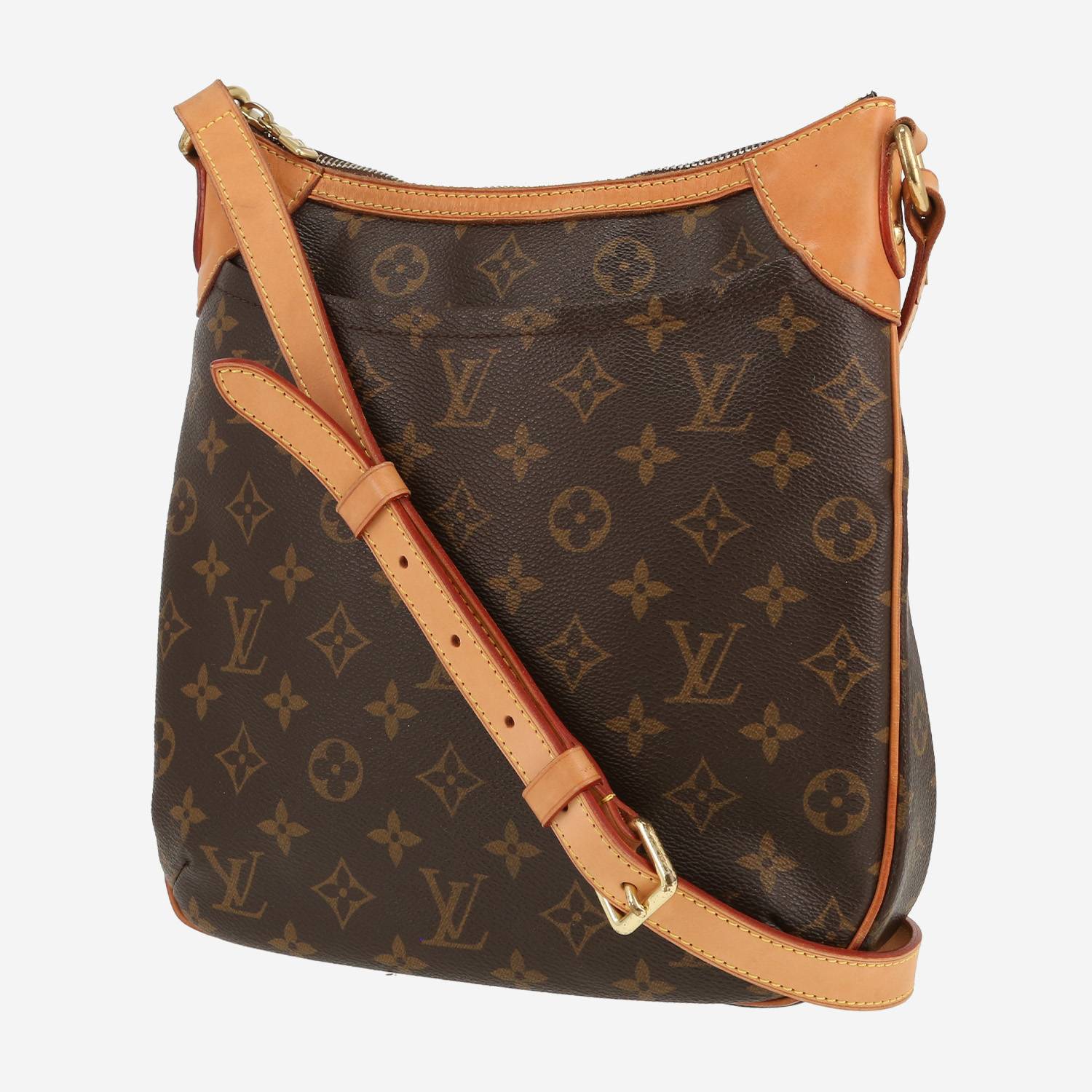 Bolso bandolera Louis Vuitton  Odeon en lona Monogram marrón y cuero natural
