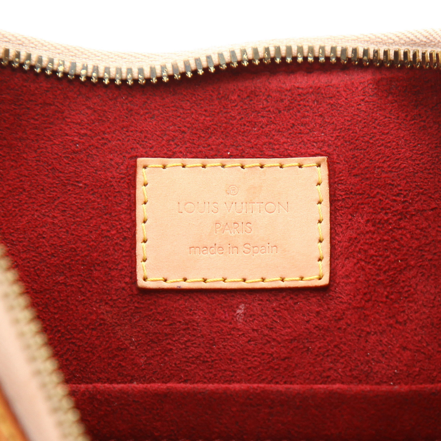 Louis Vuitton  Greta handbag  in white and multicolor monogram canvas  and natural leather - Detail D2