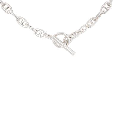 Collar Hermès Chaîne d'Ancre modelo grande de plata