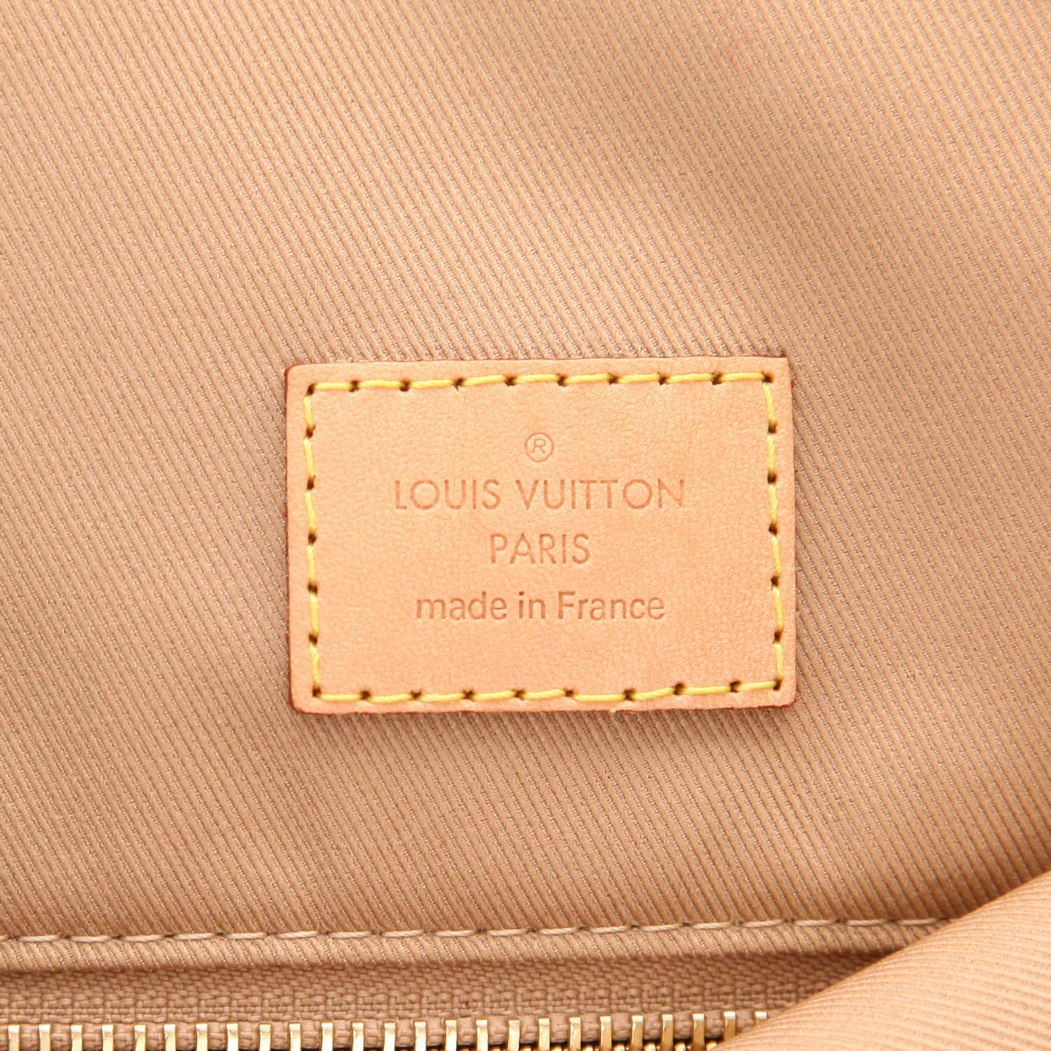 Borsa Louis Vuitton “Graceful” in tela Monogram marrone e pelle naturale - Detail D2