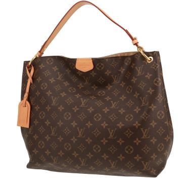 Louis Vuitton ‘Graceful’ handbag in brown Monogram canvas and natural leather