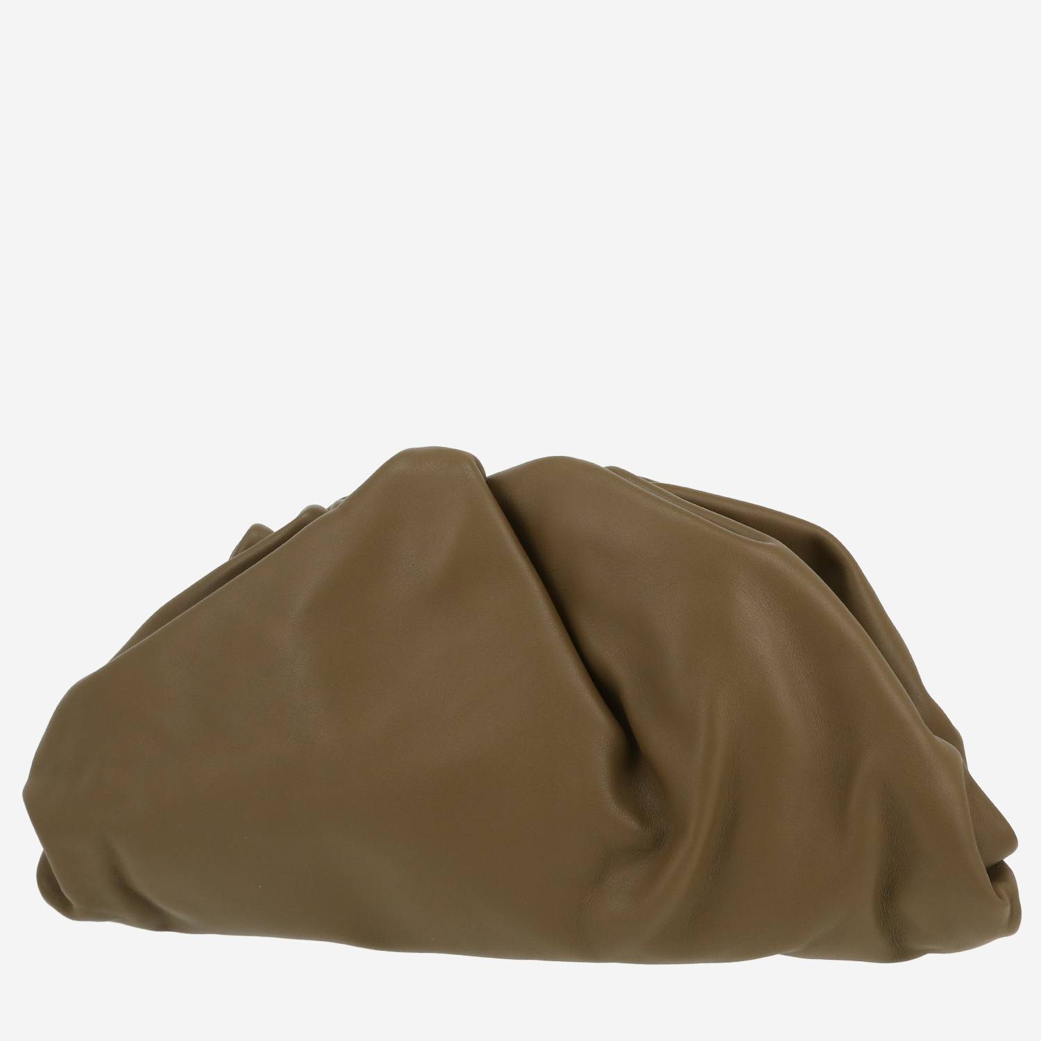 Pochette Bottega Veneta  Pouch en cuir vert-kaki