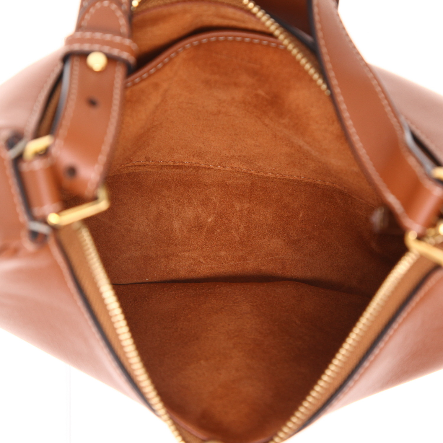 Bolso de mano Celine  Ava Triomphe en cuero marrón - Detail D3