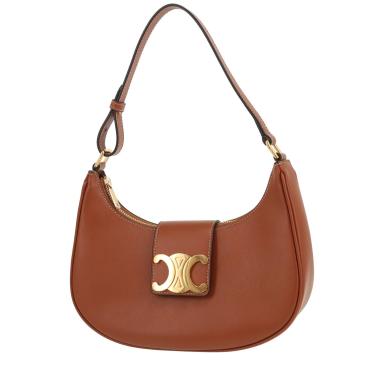 Bolso de mano Celine  Ava Triomphe en cuero marrón