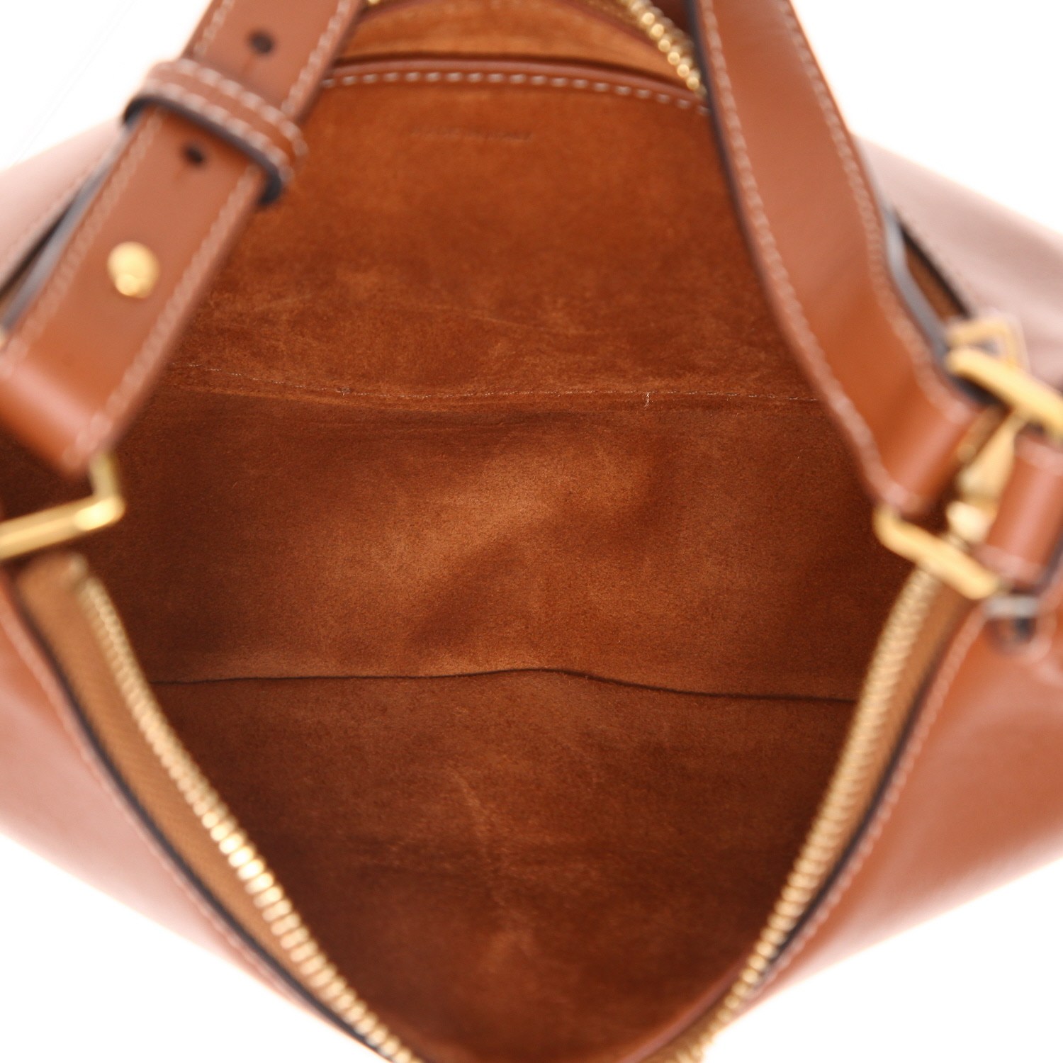 Bolso de mano Celine  Ava Triomphe en cuero marrón - Detail D3