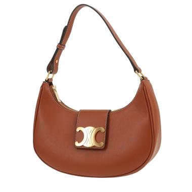 Celine  Ava Triomphe handbag  in brown leather
