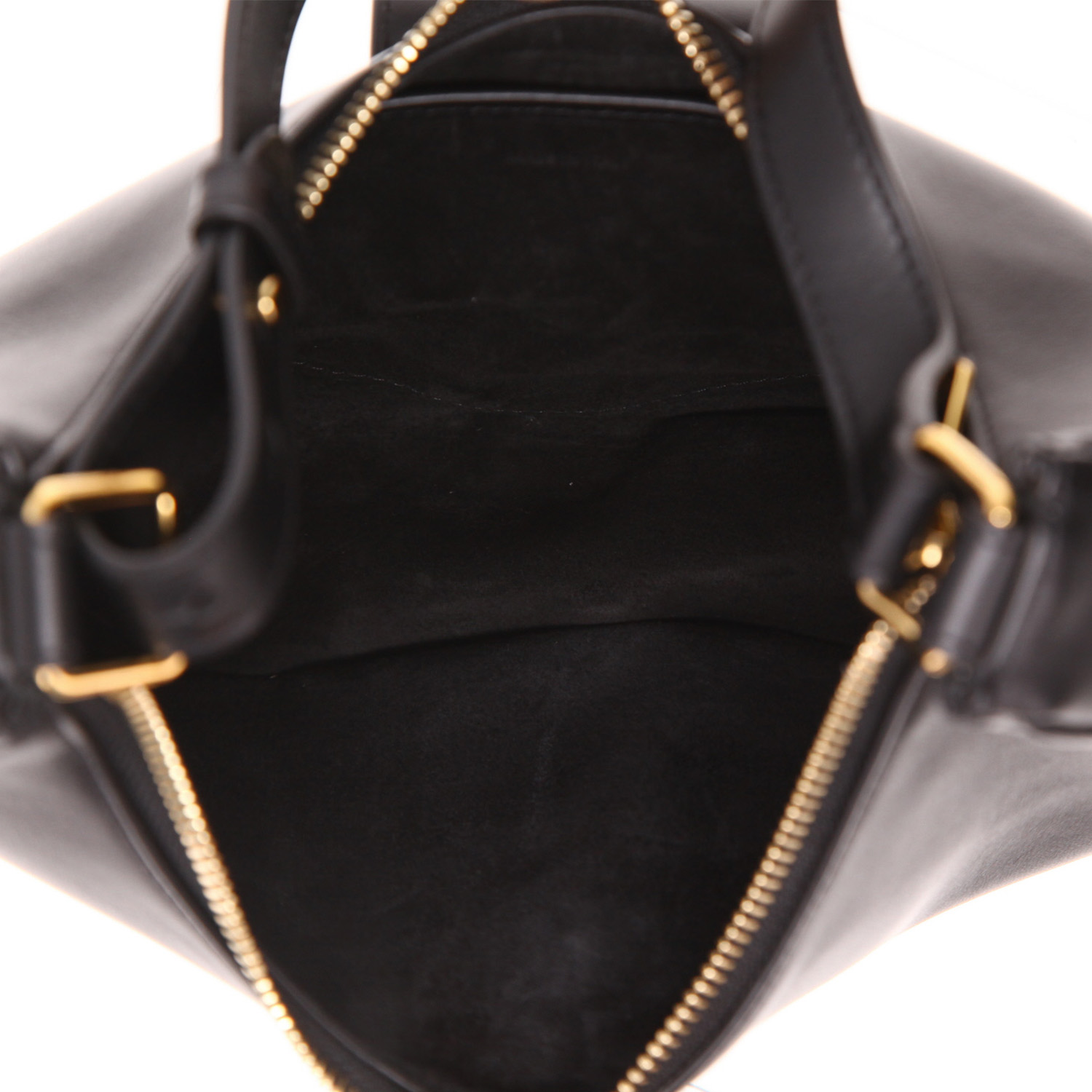 Celine  Ava Triomphe handbag  in black leather - Detail D3