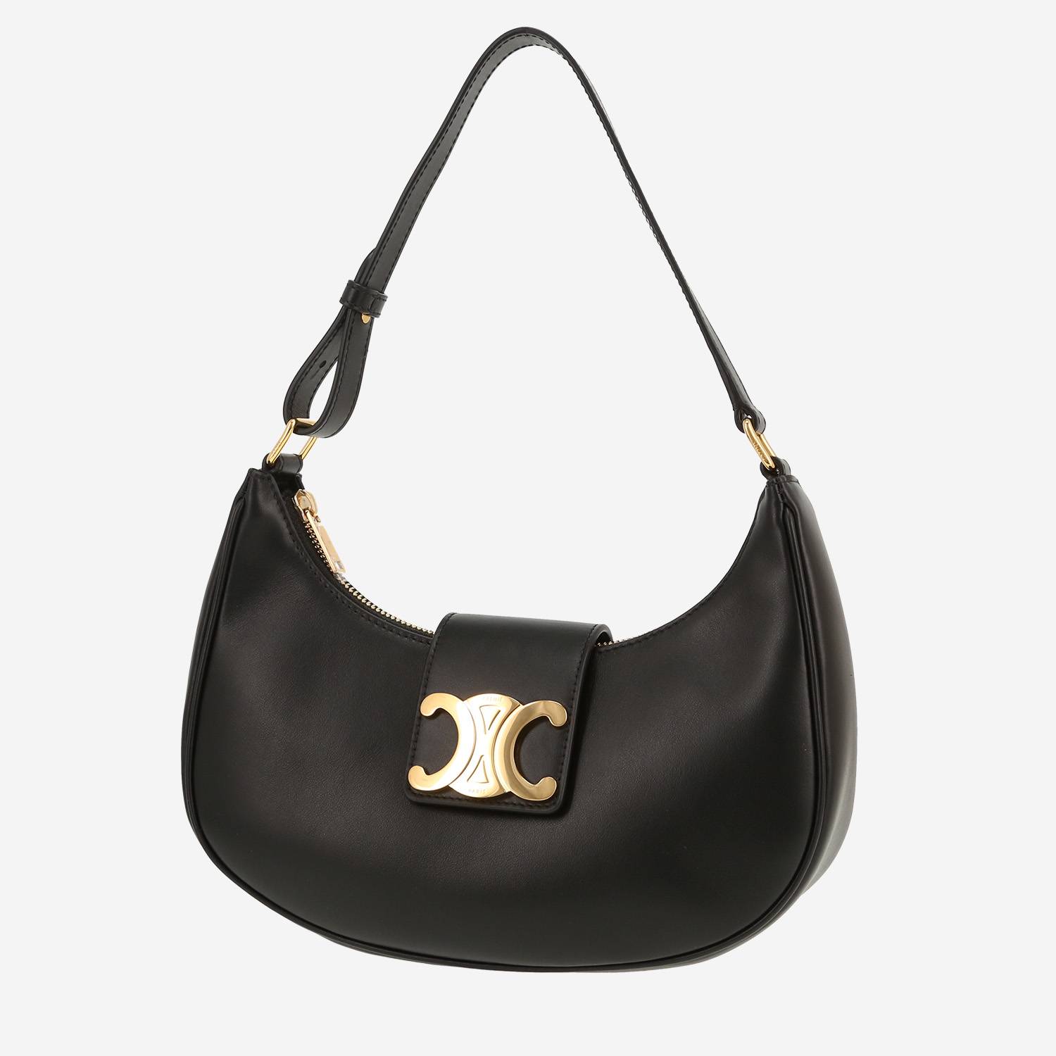 Borsa Celine  Ava Triomphe in pelle nera