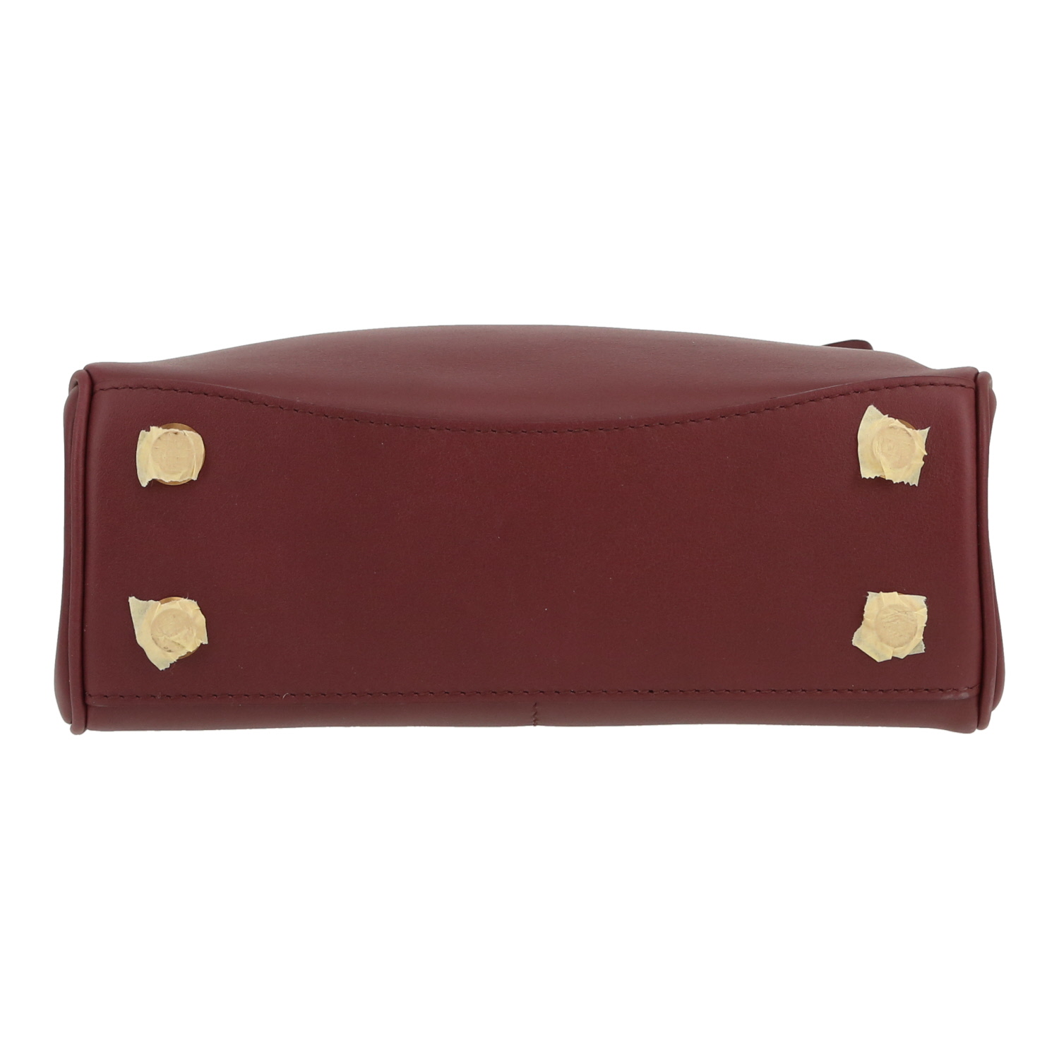 Sac bandoulière Balenciaga  Rodeo mini  en cuir bordeaux - Detail D1