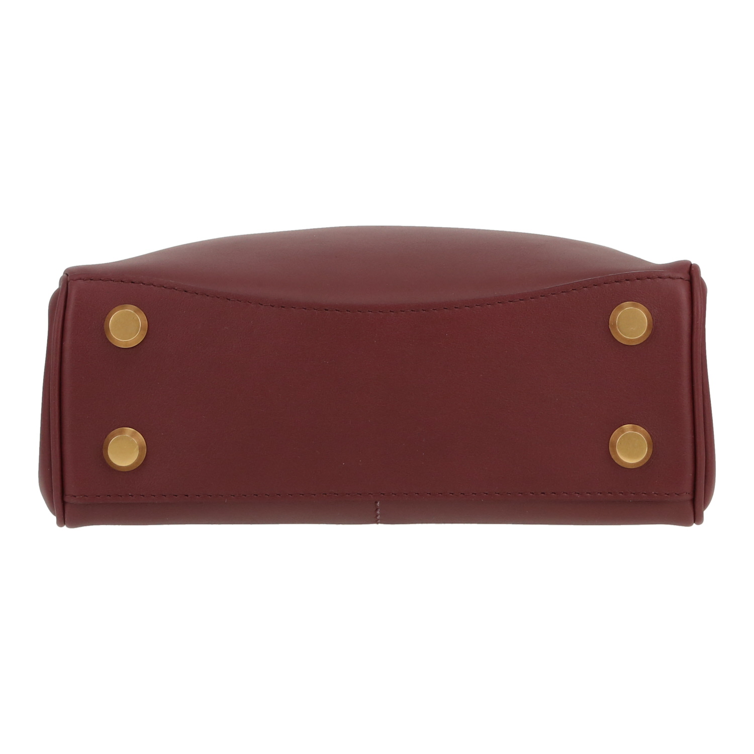 Bolso bandolera Balenciaga  Rodeo mini  en cuero color burdeos - Detail D1