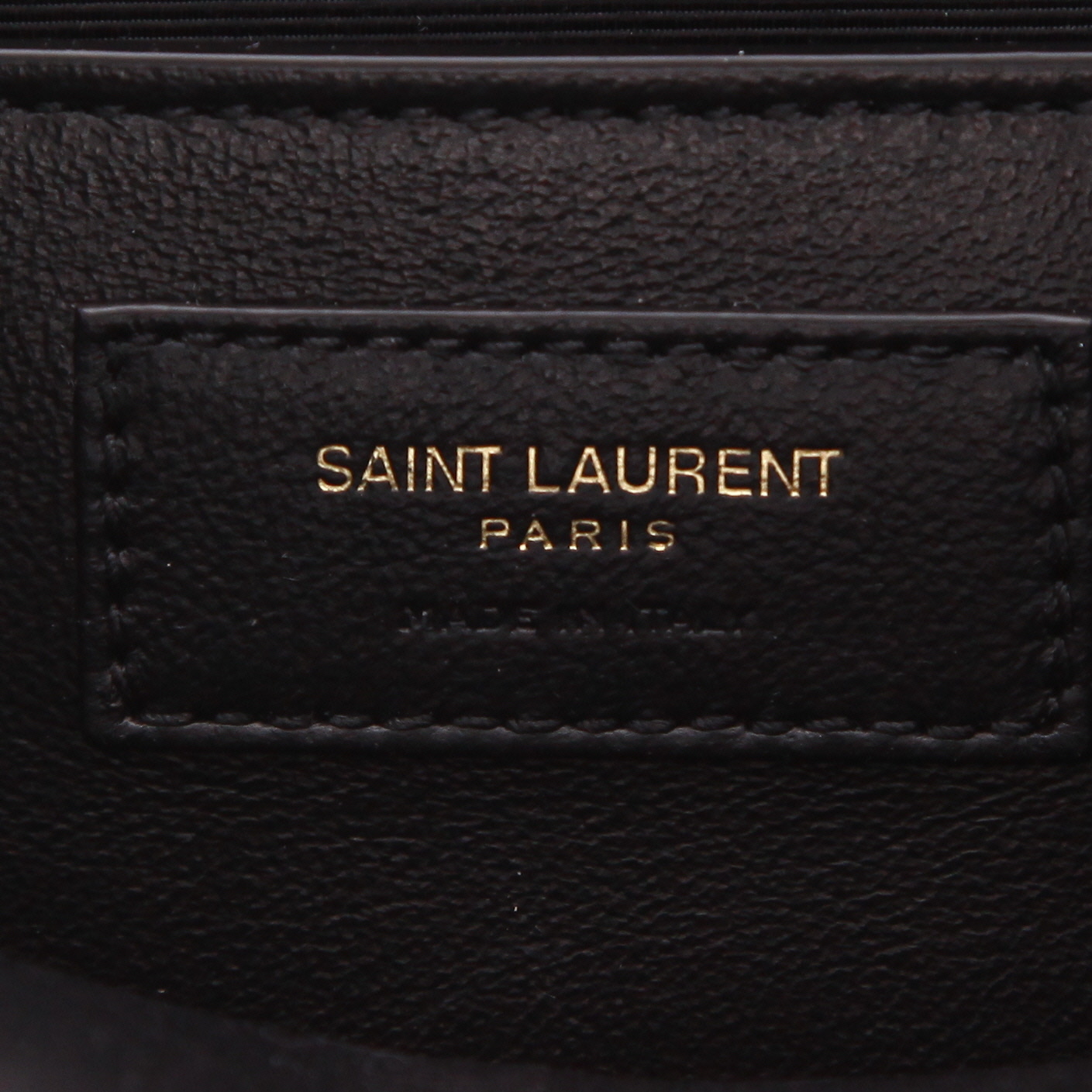 Bolso bandolera Saint Laurent  Kate Pompon modelo mediano  en cuero granulado negro - Detail D2