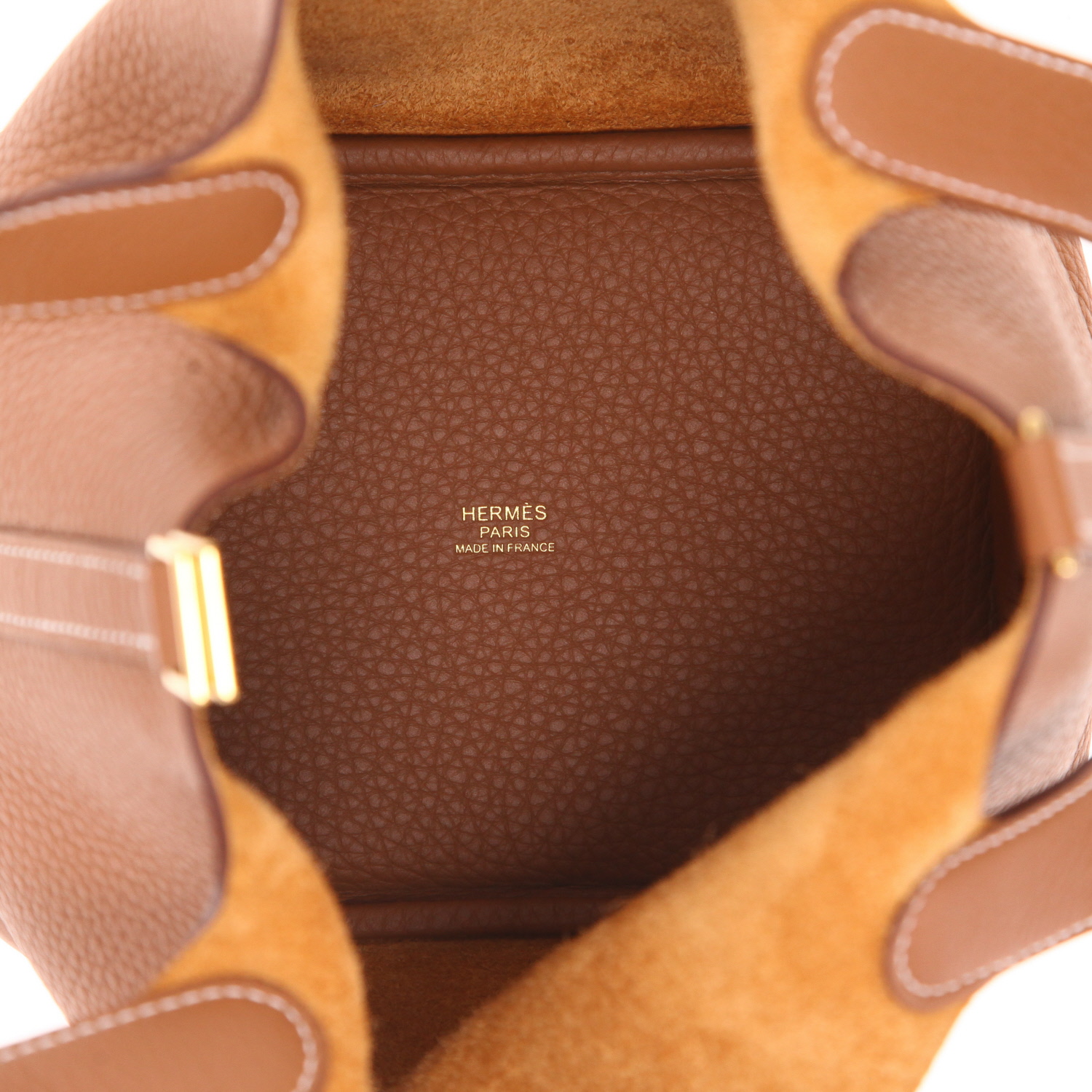 Borsa Hermès  Picotin 18 cm in pelle togo gold - Detail D3