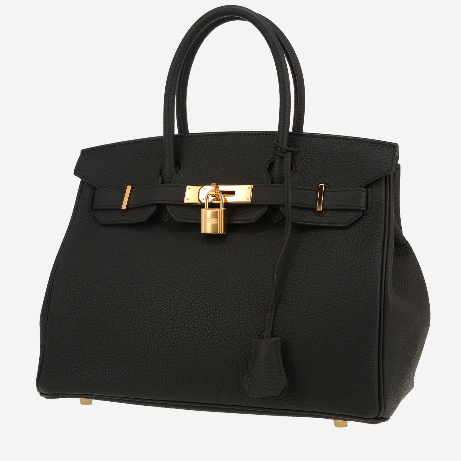 Hermès  Birkin 30 cm handbag  in black togo leather