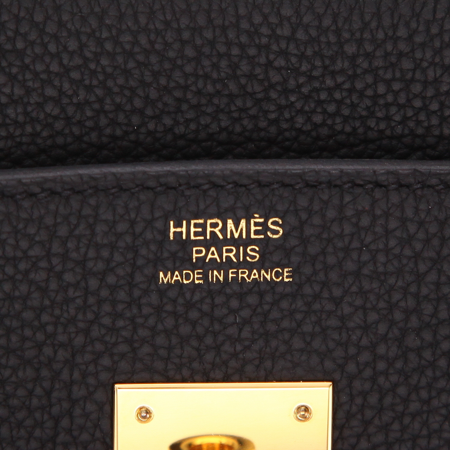 Sac à main Hermès  Birkin 30 cm en cuir togo noir - Detail D2