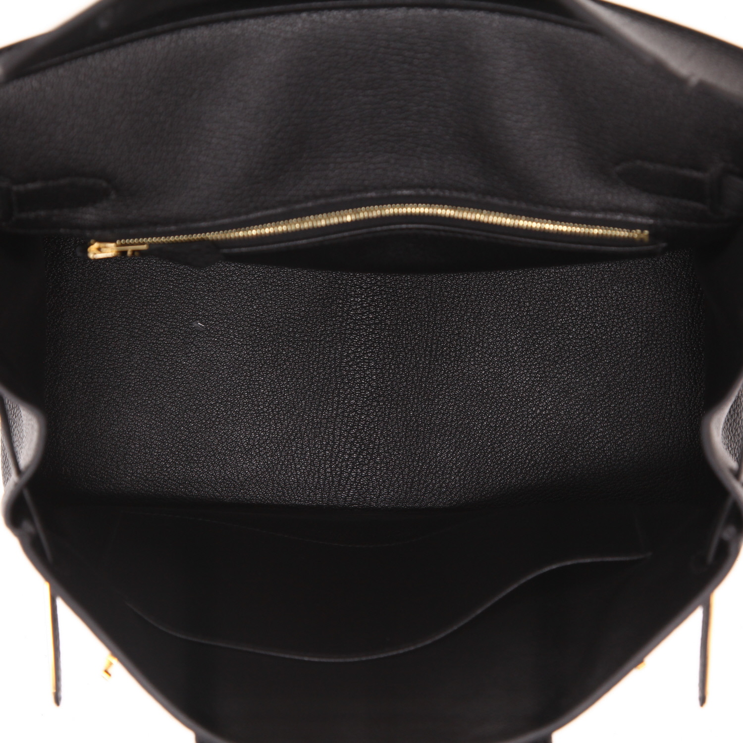 Bolso de mano Hermès  Birkin 30 cm en cuero togo negro - Detail D3