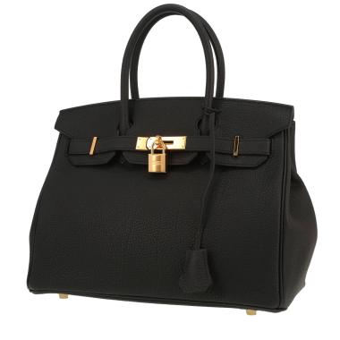 Hermès  Birkin 30 cm handbag  in black togo leather