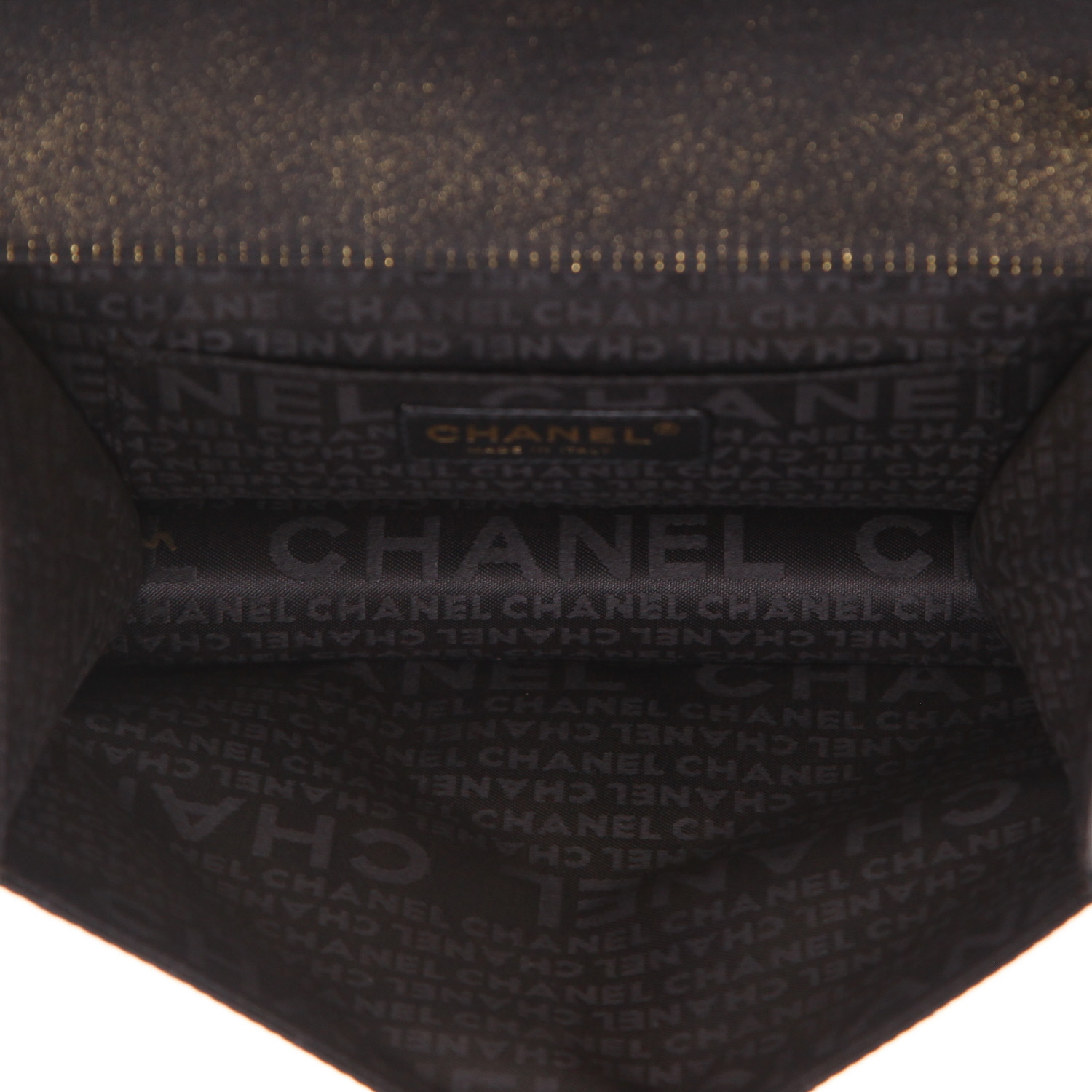 Sac à main Chanel   en toile noire - Detail D3