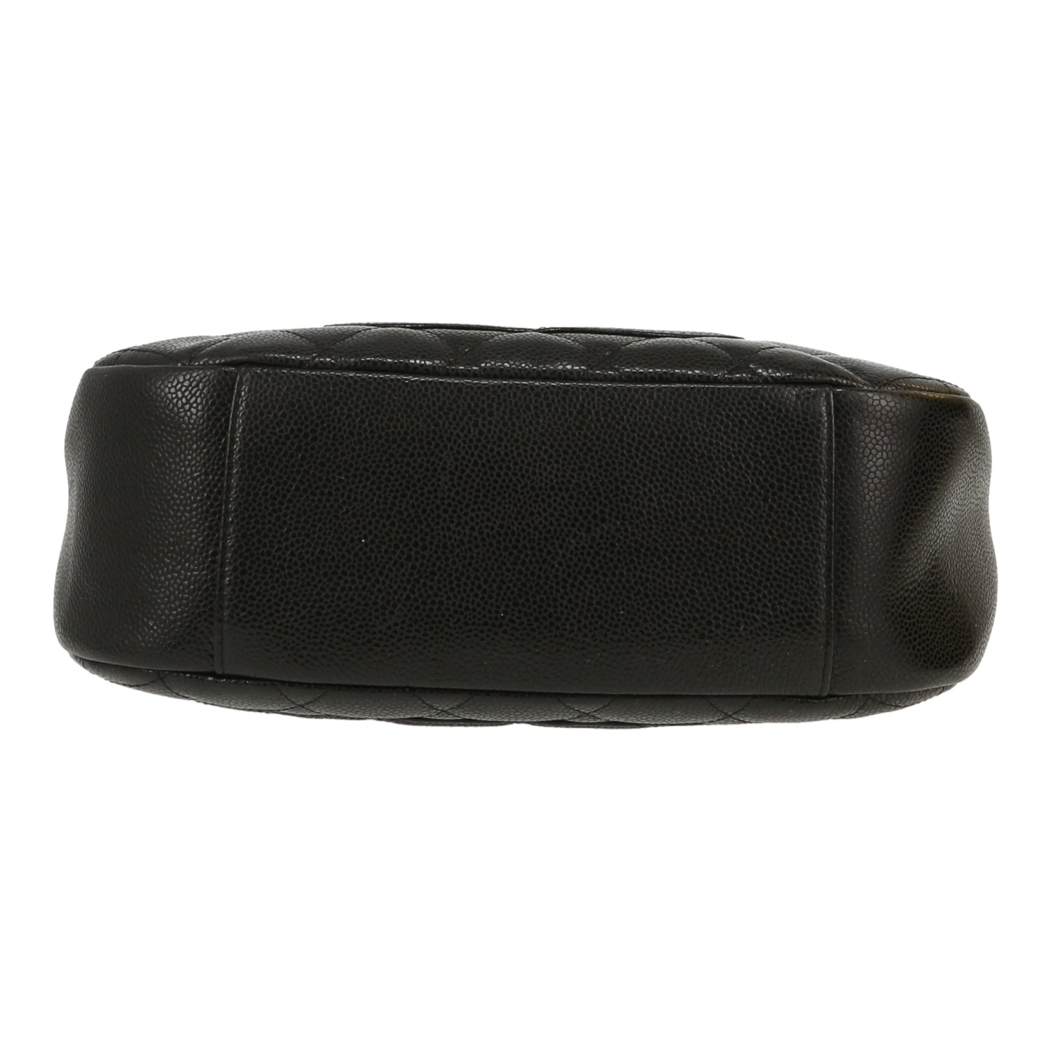 Bolso de mano Chanel   en cuero granulado acolchado negro - Detail D1