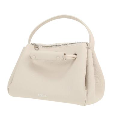 Loewe  Madrid small model  handbag  in white grained leather