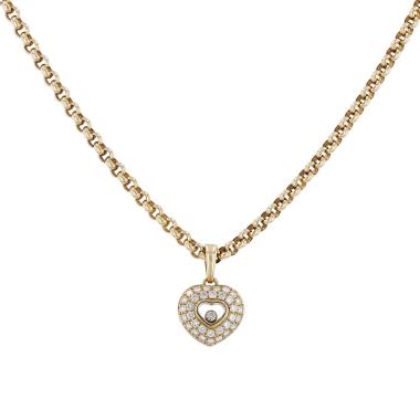 Collier Chopard Happy Diamonds en or jaune et diamants
