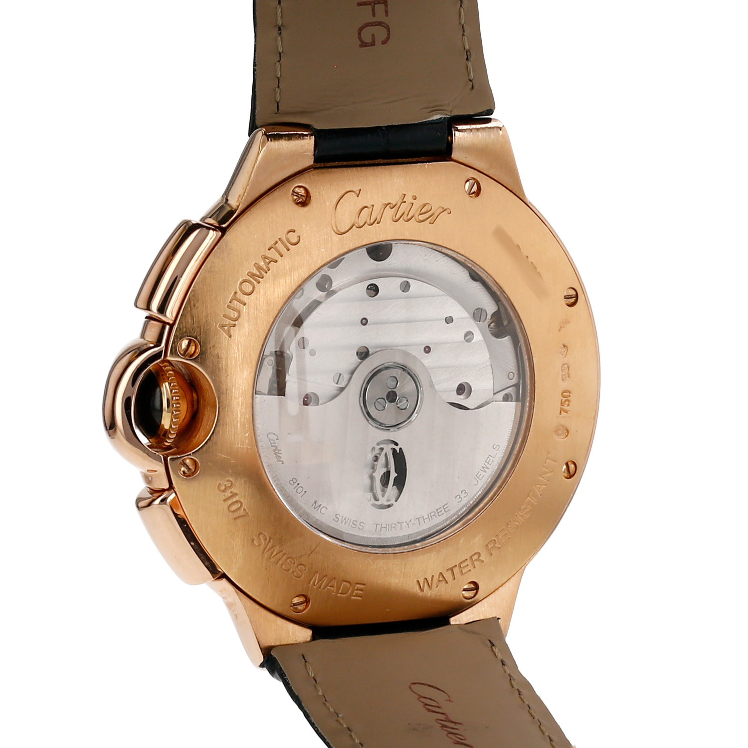 Cartier Ballon Bleu Chrono  in pink gold Ref: Cartier - 3107  Circa 2010 - Detail D3