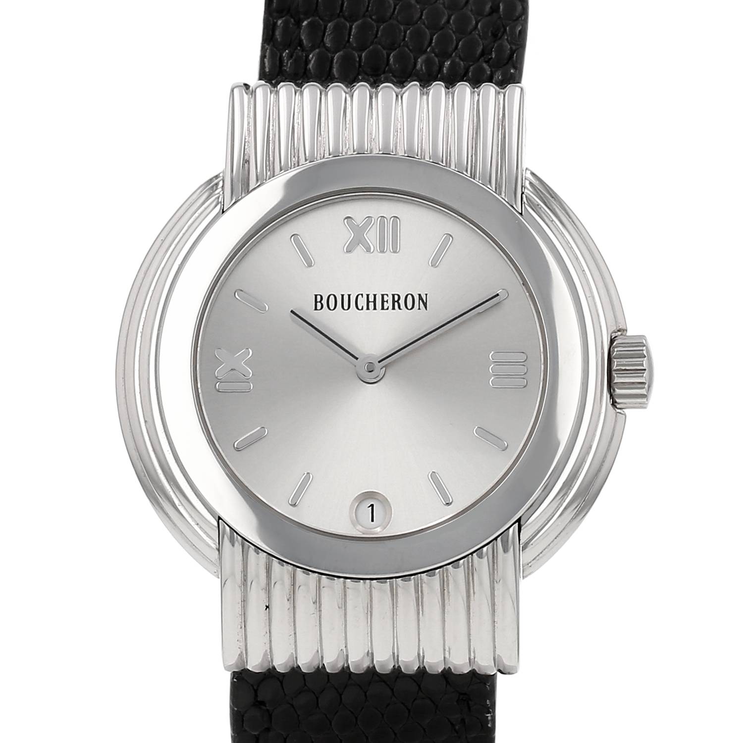Montre Boucheron Reflet-Solis en acier Vers 2000 Montre Boucheron Reflet-Solis en acier Vers 2000