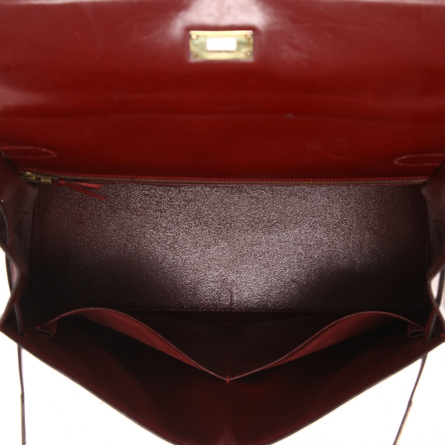 Borsa Hermès Kelly 35 cm in pelle rossa H - Detail D3